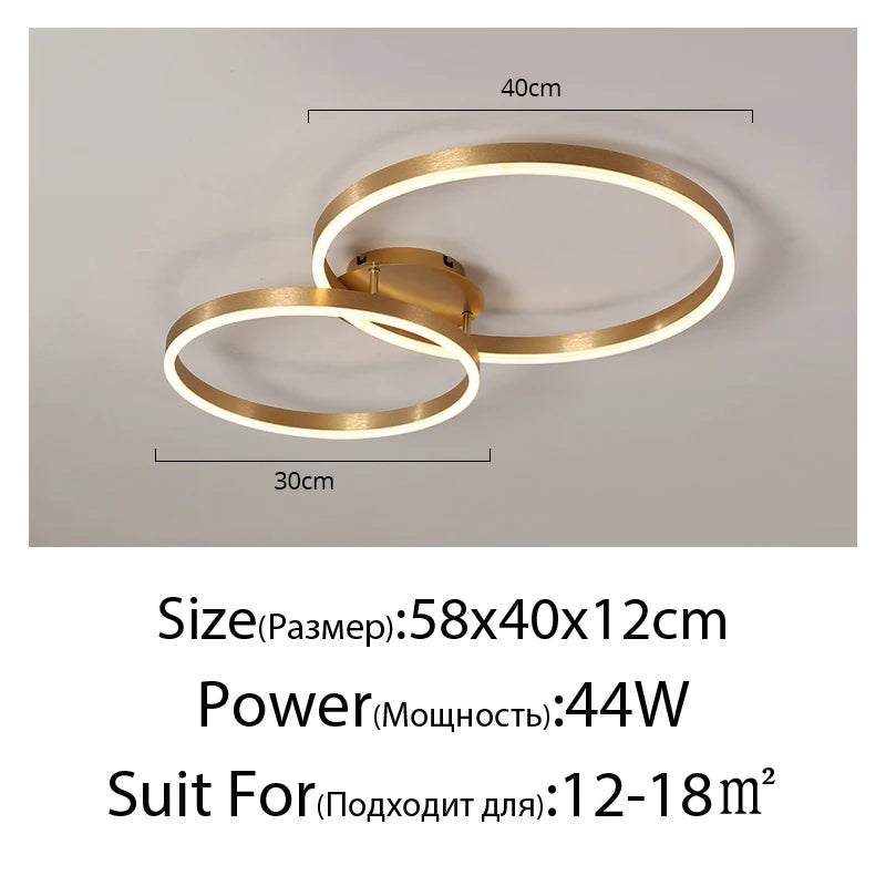 Nordic Ring LED Chandelier