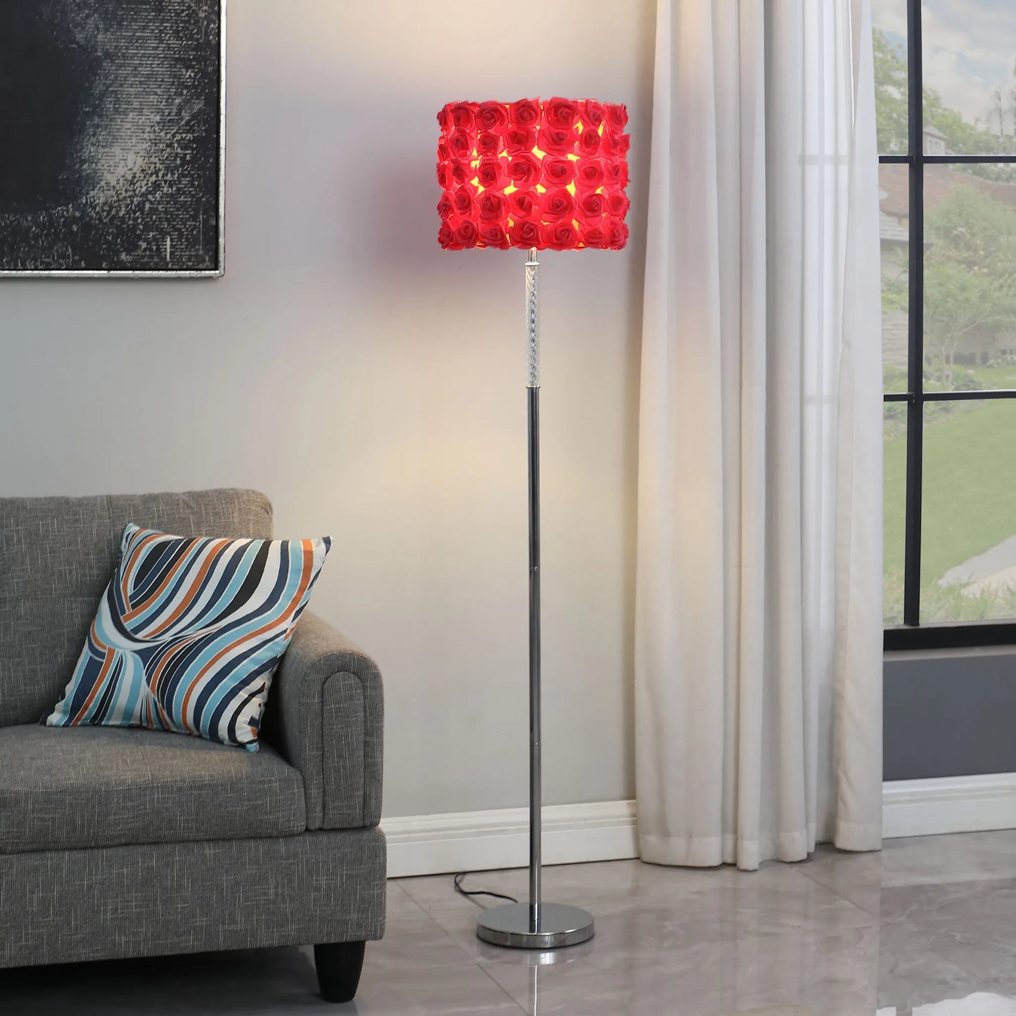 Industrial Style LED Floor Lamp