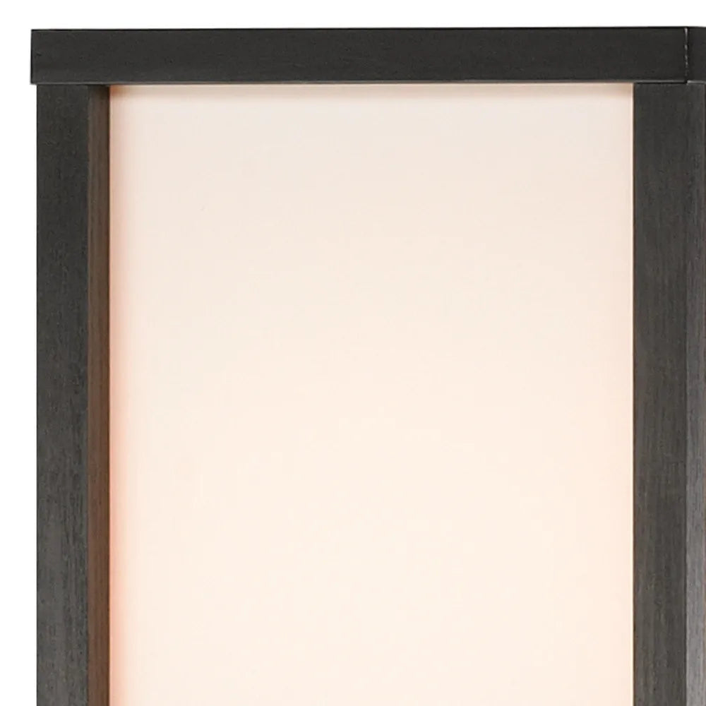 Industrial Black Floor Lamp with Fabric Shade