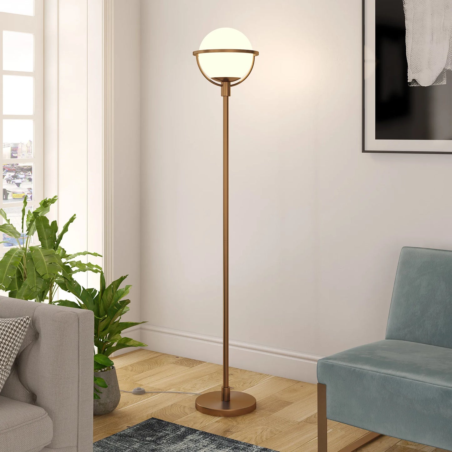 Novelty Brass LED Floor Lamp
