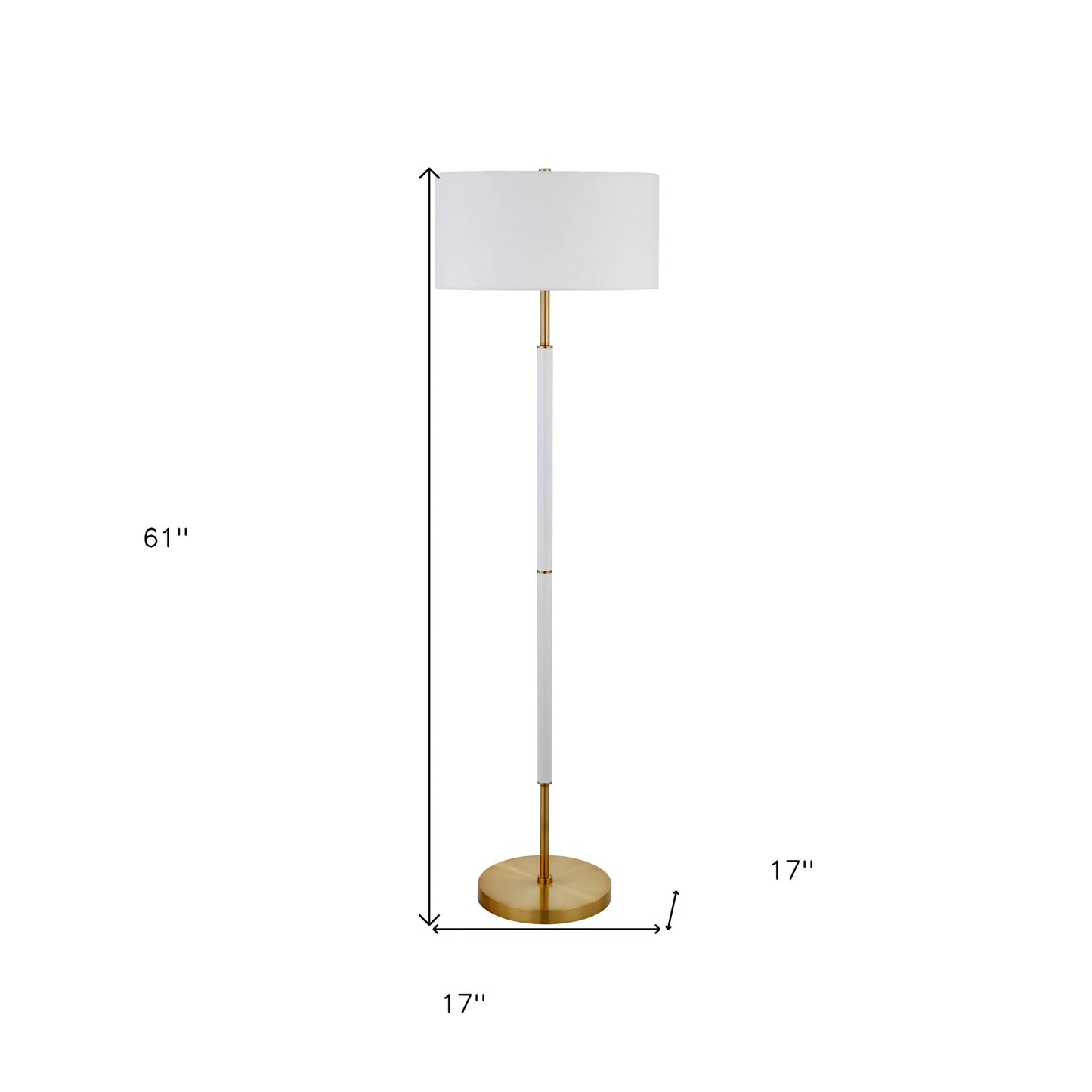 Contemporary Two-Light Floor Lamp