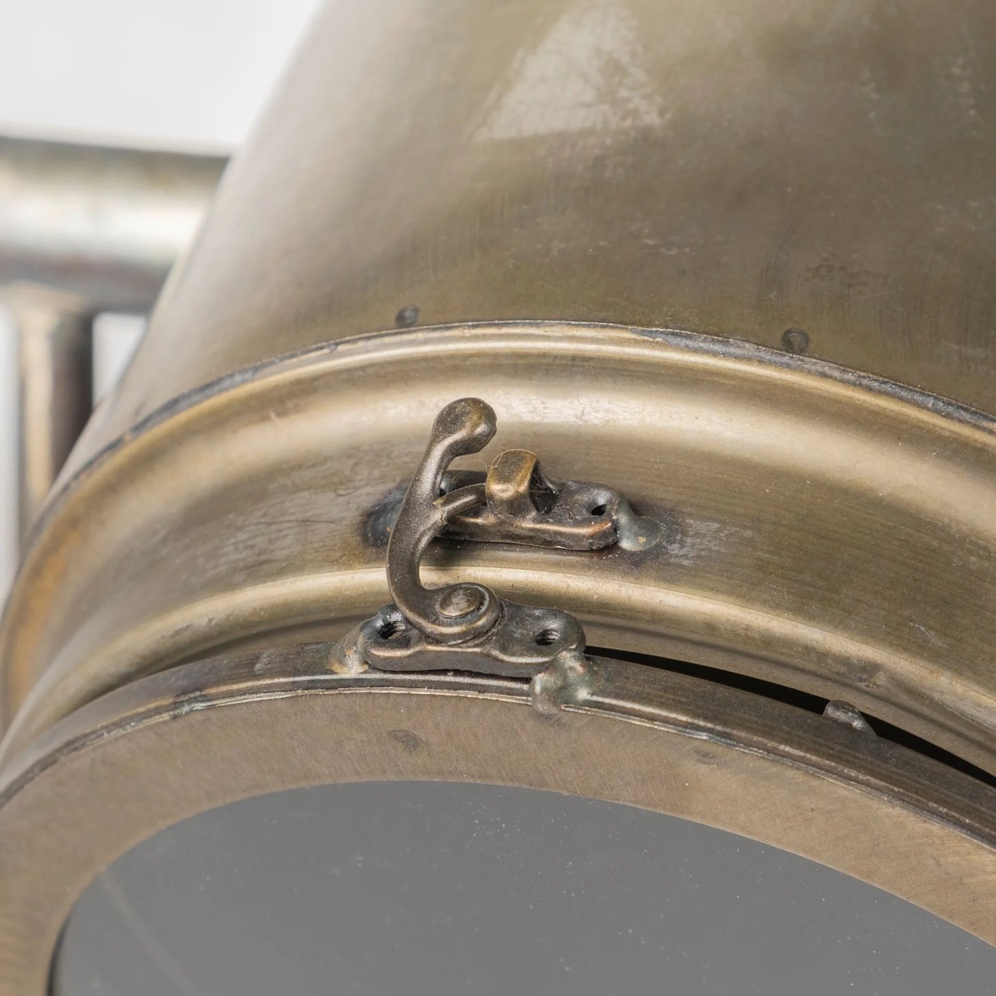 Gold LED Floor Lamp with Square Fabric Shade