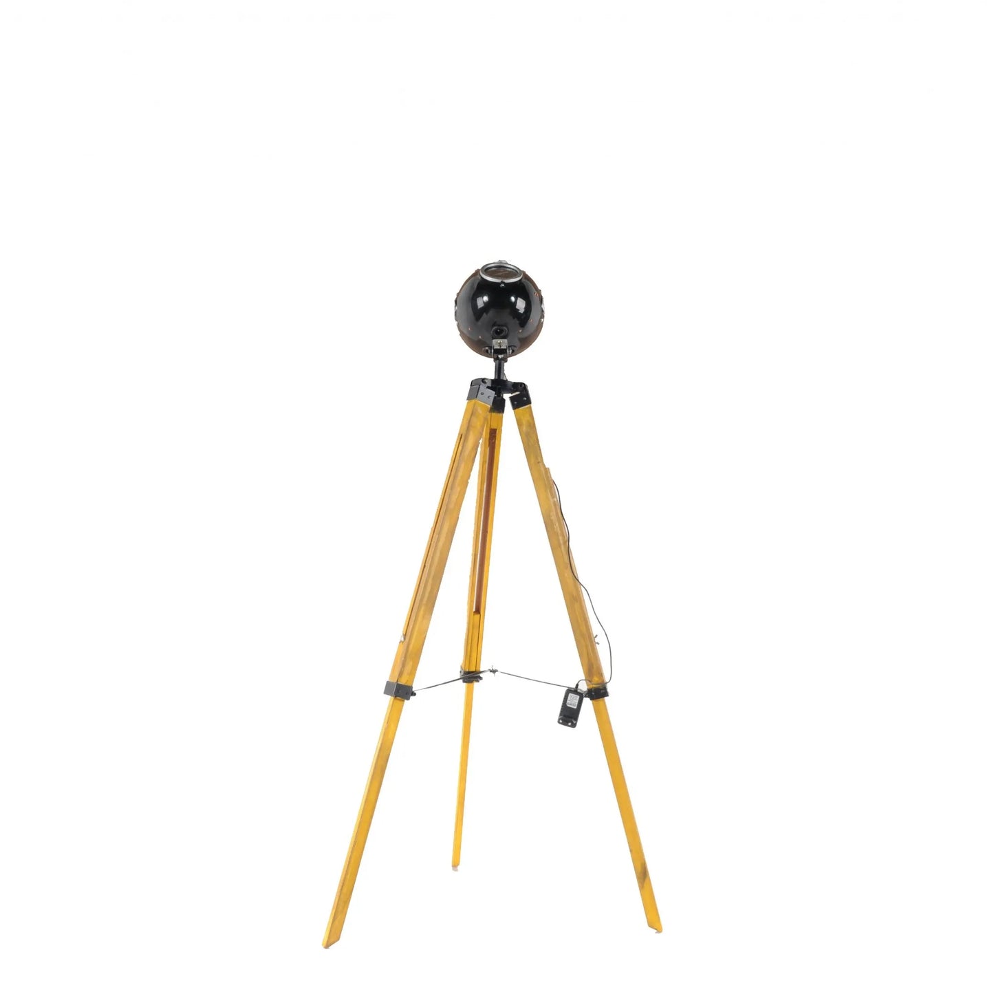 Brown LED Tripod Floor Lamp