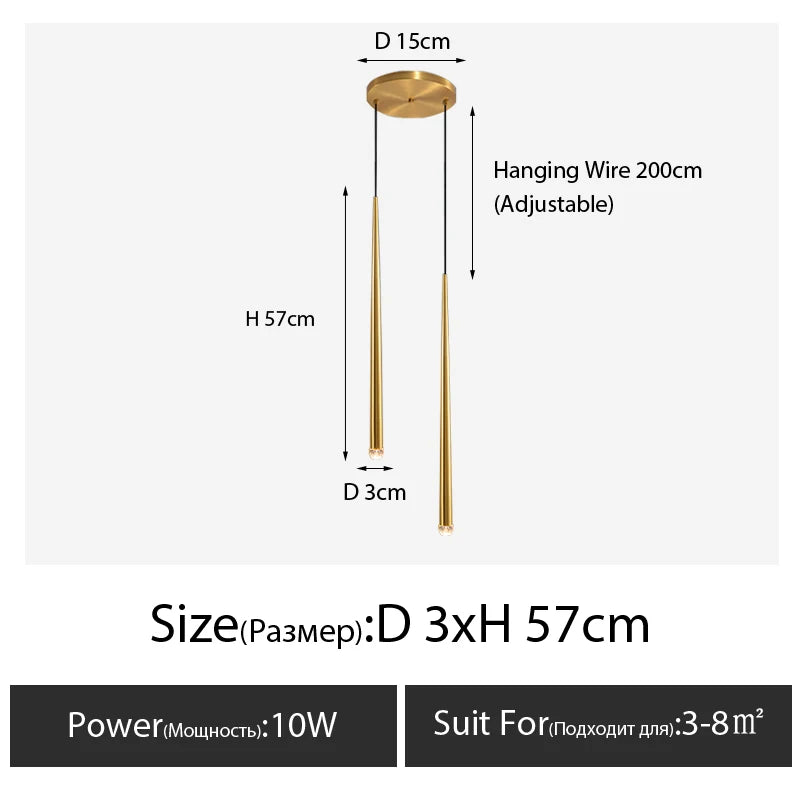 Long-Drop Bedside Pendant