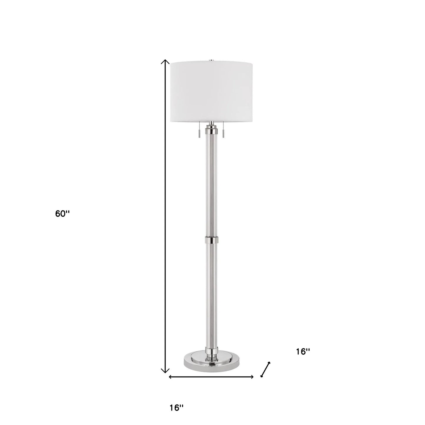 Contemporary Two-Light Floor Lamp