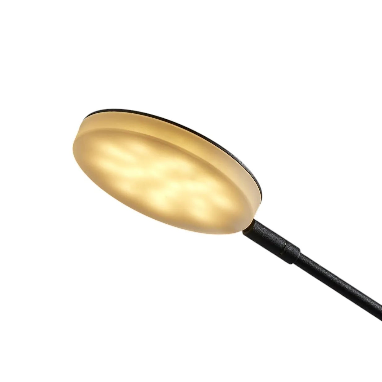 Black Swing Arm Floor Lamp with Light-Changing Feature