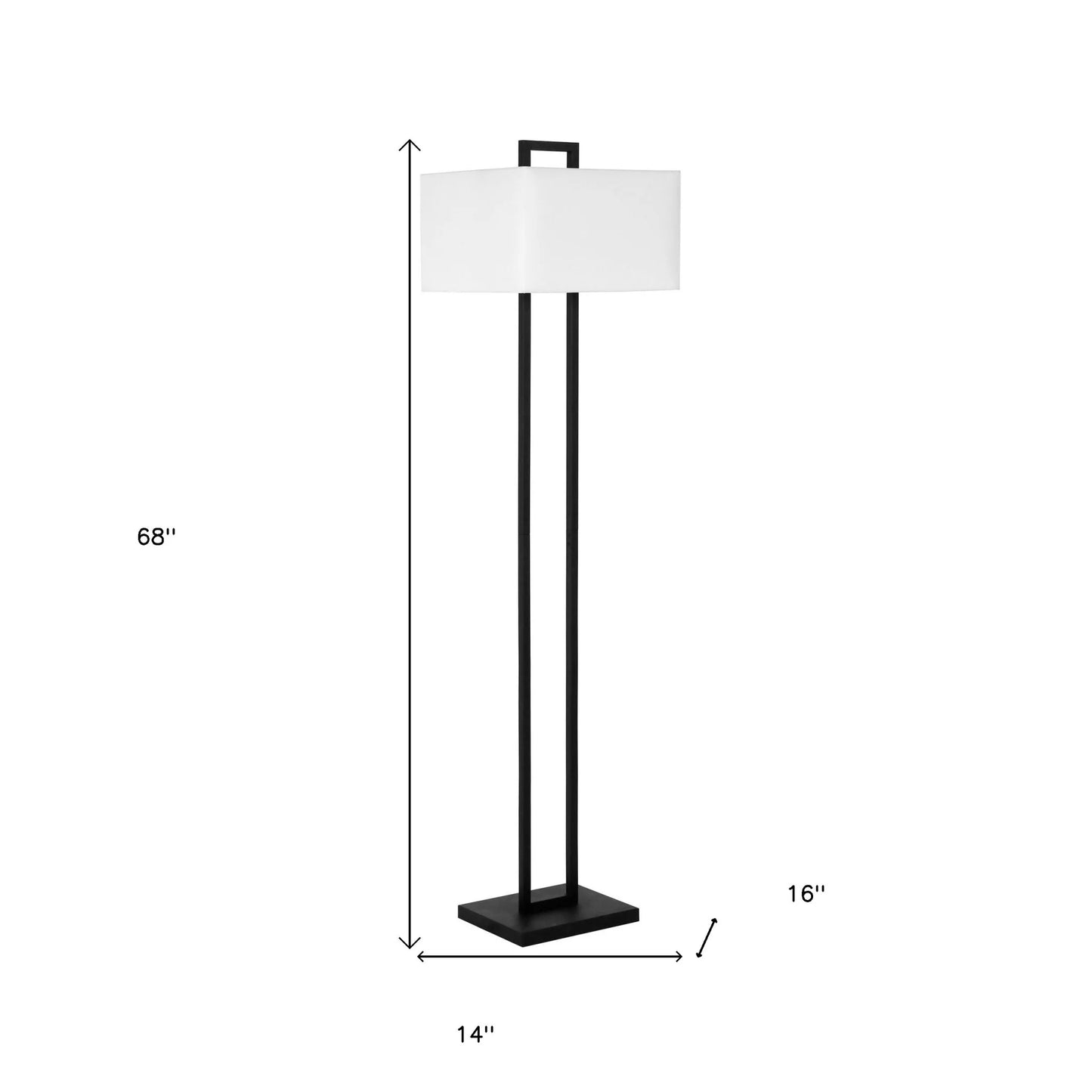 Traditional Black Floor Lamp