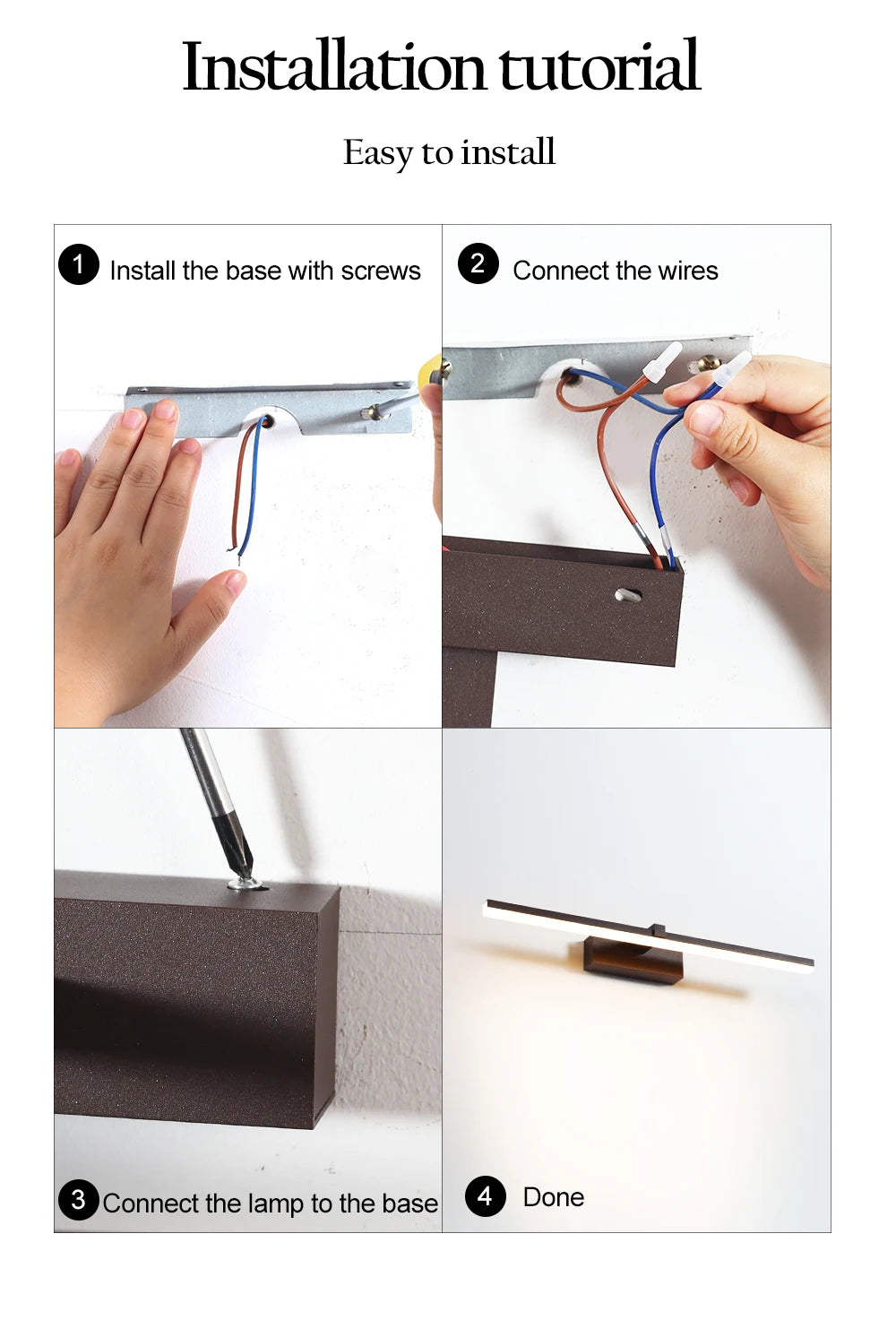Modern Acrylic Wall Light Fixture