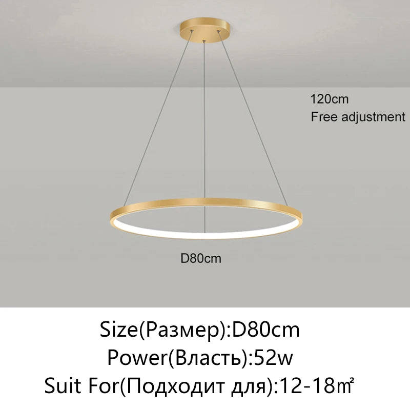 Round LED Ring Pendant