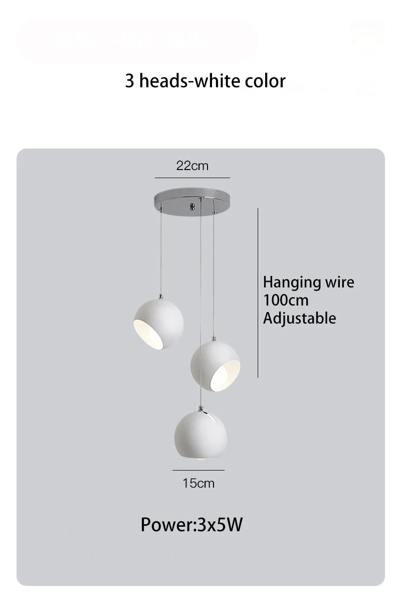 Nordic Round Ball Chandelier