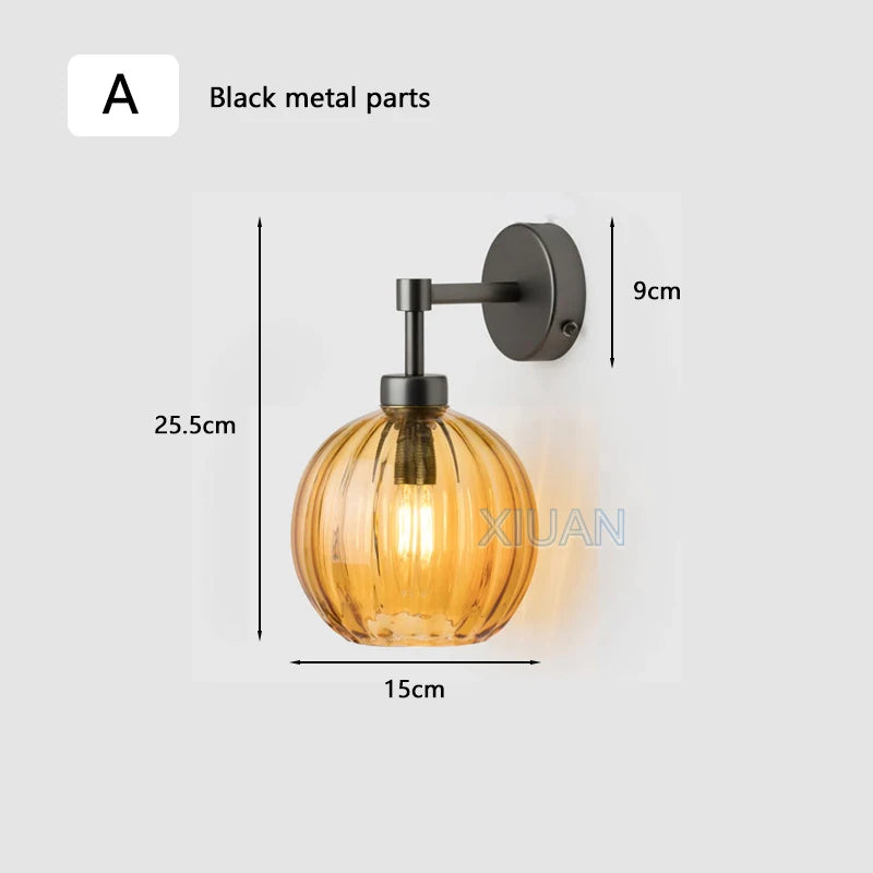 Amber Smoke Wall Sconces