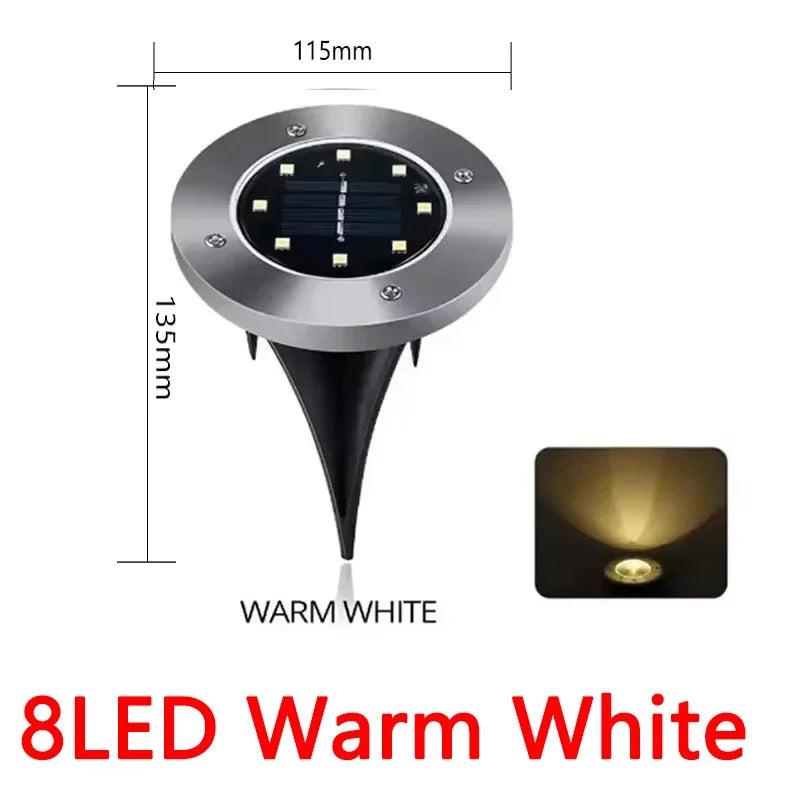 Solar In-Ground Disk Lights