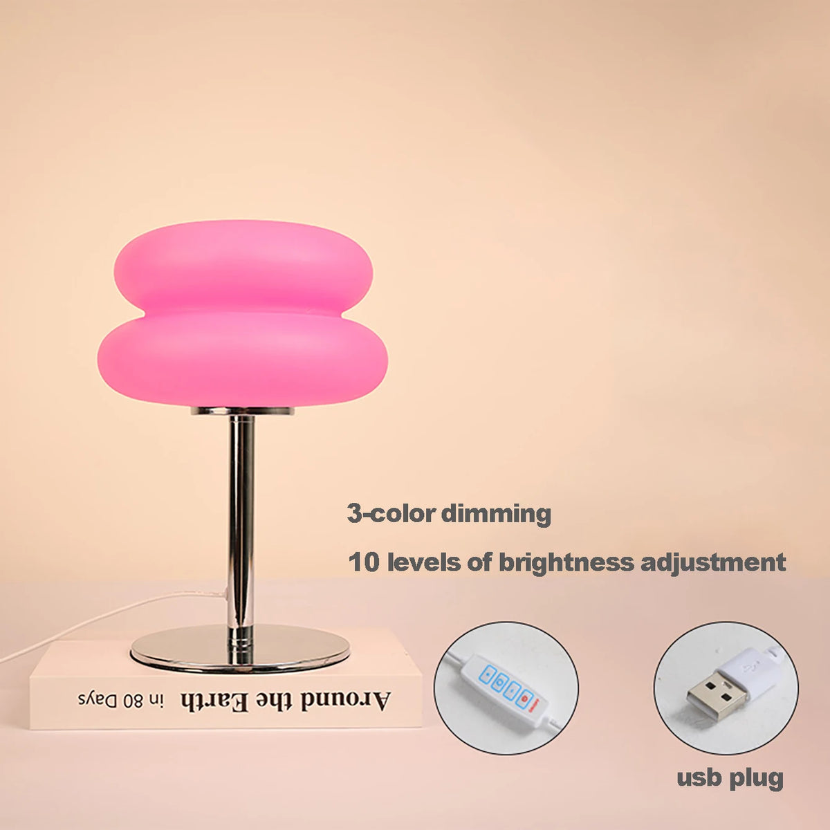 Tricolor Creamy Glow USB Table Lamp