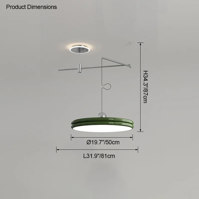 EyeCare Round Rotatable Dining Glam Light