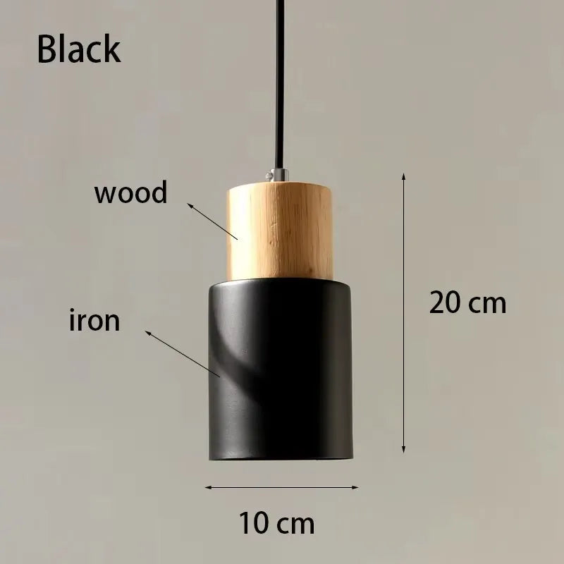 Wood and Metal Mini Pendant