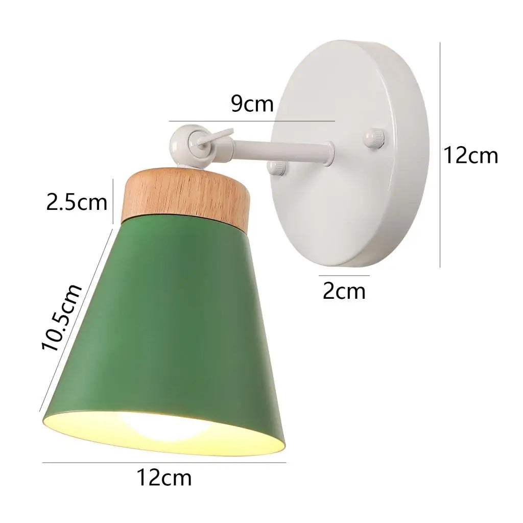 Nordic Glow: Wooden Wall Sconce Light Fixture