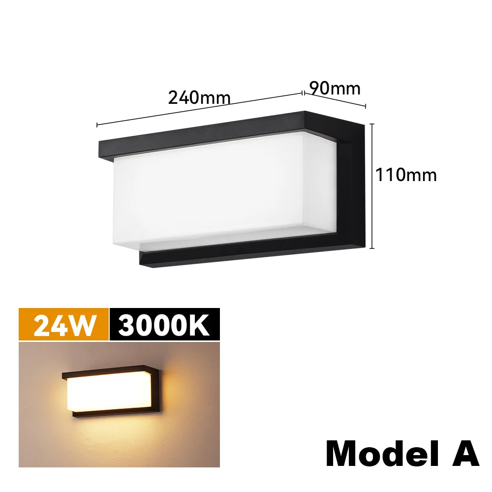 Waterproof LED Wall Sconce - 24W