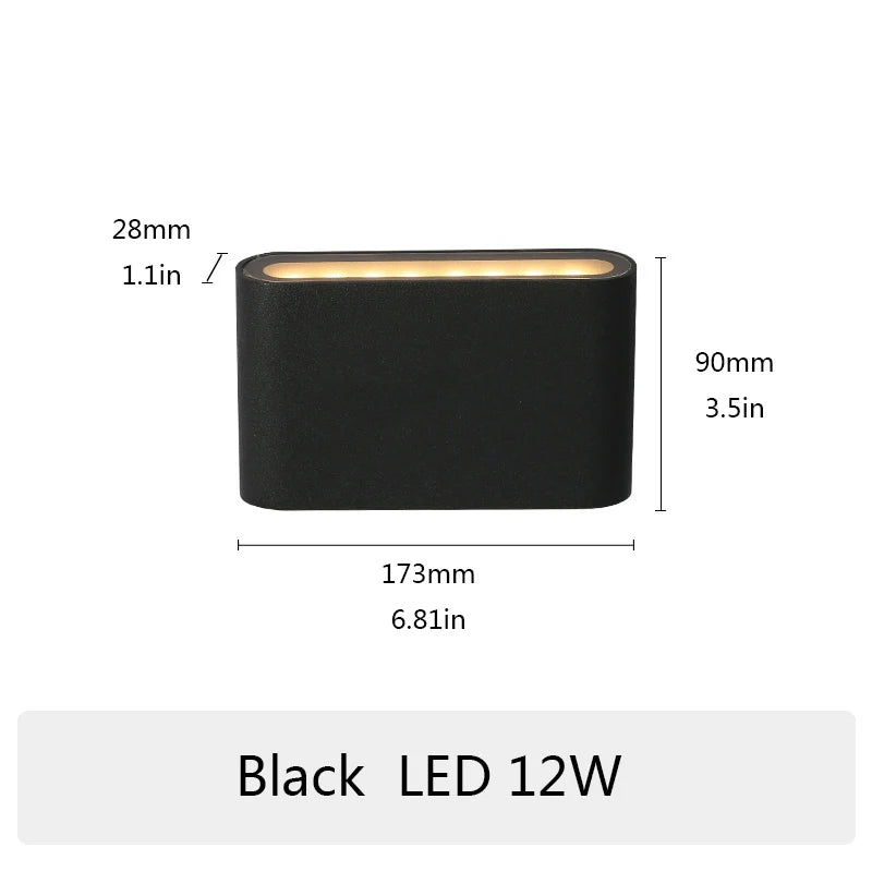 SmartPIR LED Waterproof Wall Lamp - Modern Design