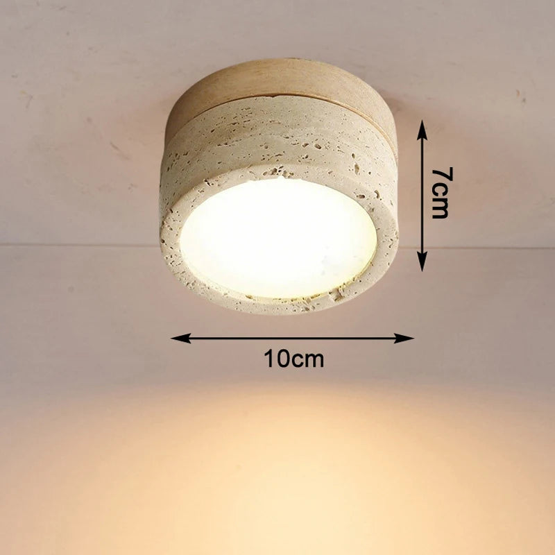 Travertine Wall and Ceiling Light