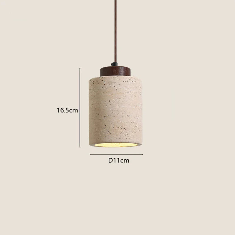 Wabi-Sabi Glow: Japanese Stone Chandelier Lamp