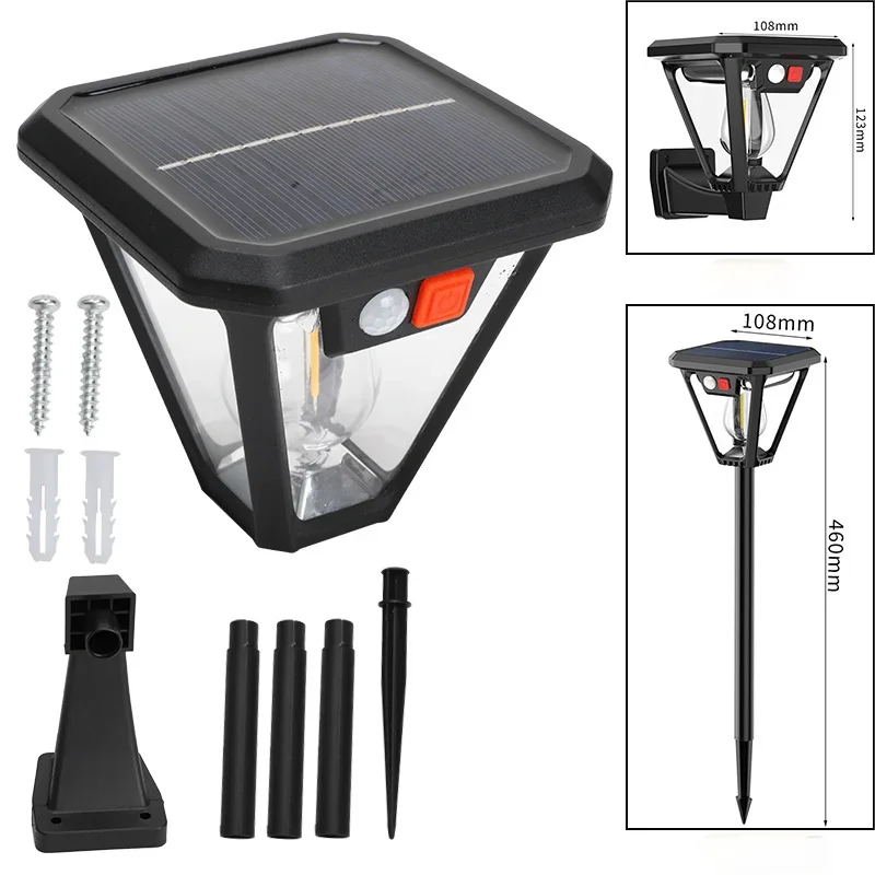 Dual-Mount Solar Sensor Light