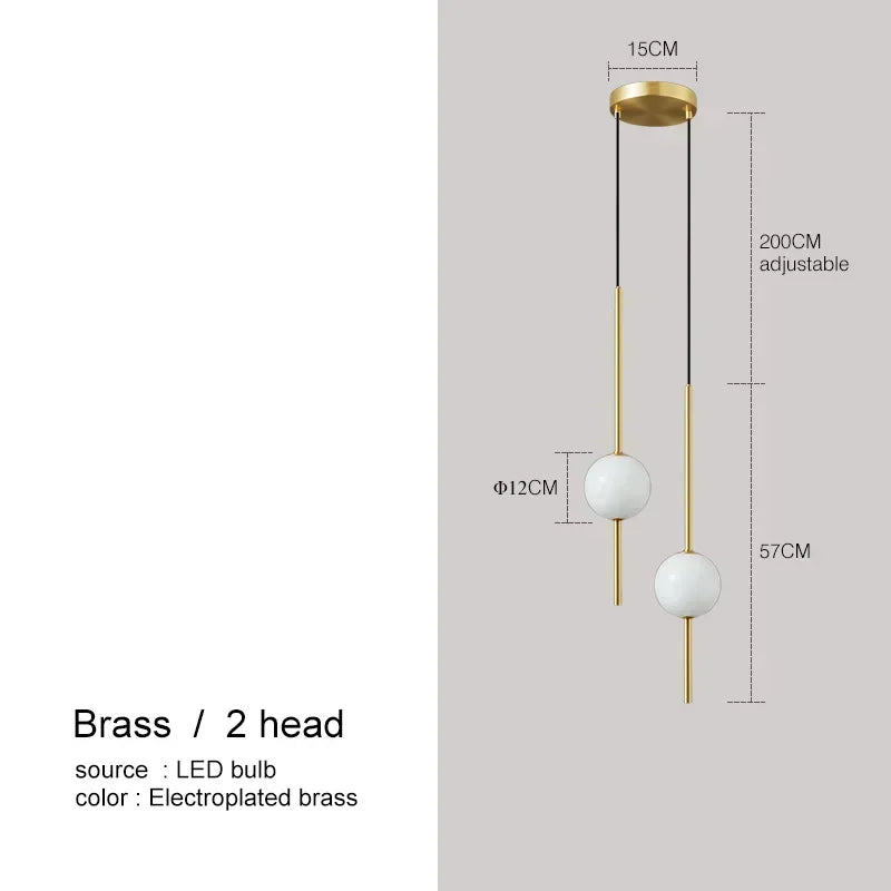 Nordic Glass Ball Pendant Lights