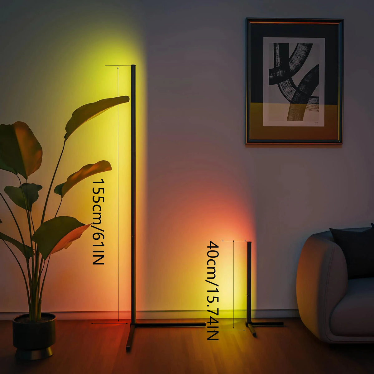 RGB Corner Floor Lamp
