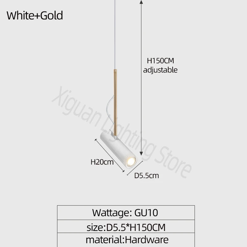 Nordic Glow: Minimalist LED Spotlights Chandelier