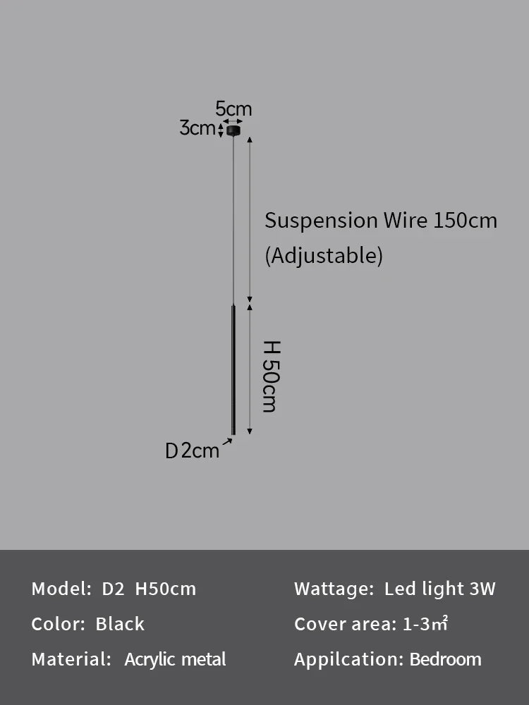LED Bedside Chandelier Lights