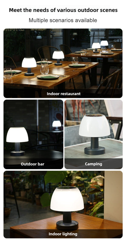 SolarGlow USB Garden Lamp - Wireless Outdoor Decor