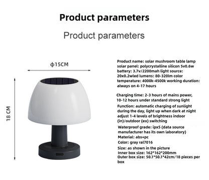 SolarGlow USB Garden Lamp - Wireless Outdoor Decor