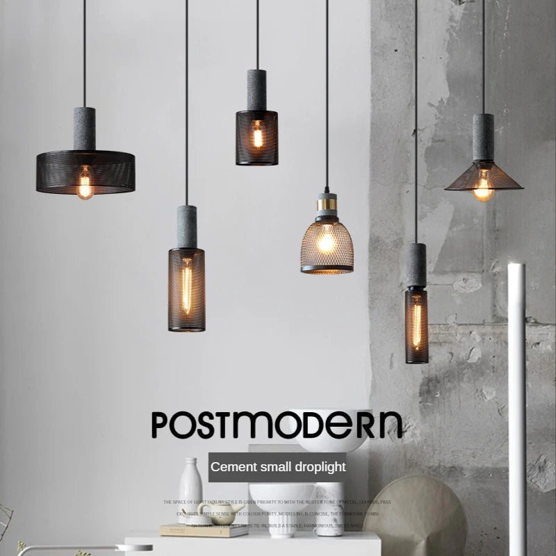 WOLF DANCER Industrial Cement Pendant Lamps