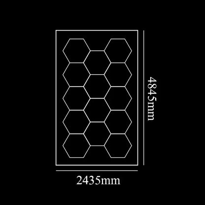 Hexagon LED Garage Light, 6500K Honeycomb Ceiling Kit
