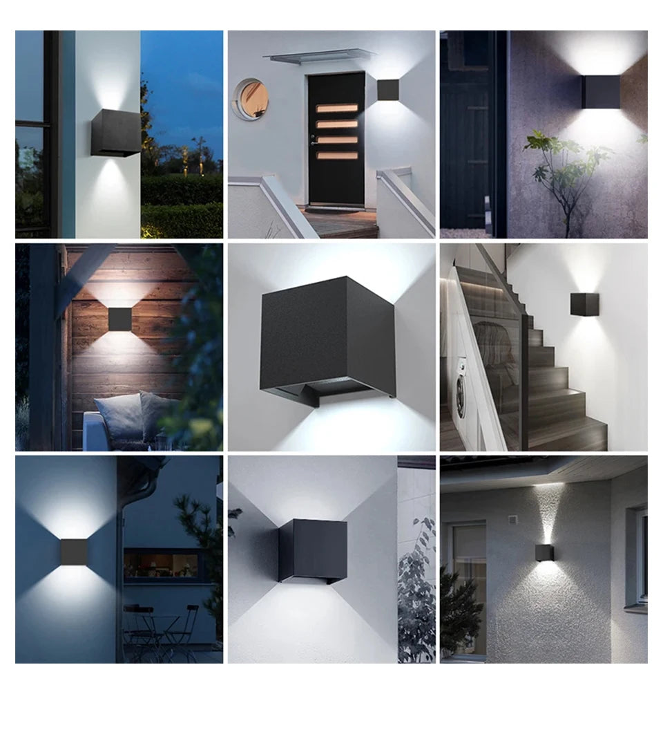 GlowSphere LED Wall Light - Indoor & Outdoor Decor