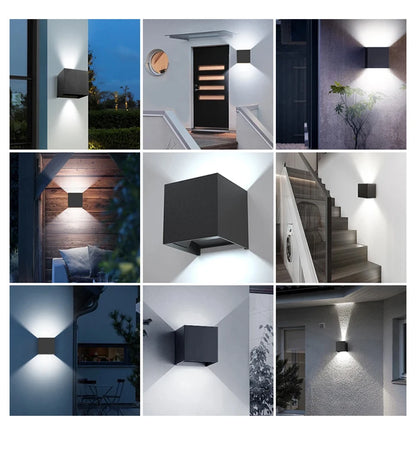 GlowSphere LED Wall Light - Indoor & Outdoor Decor