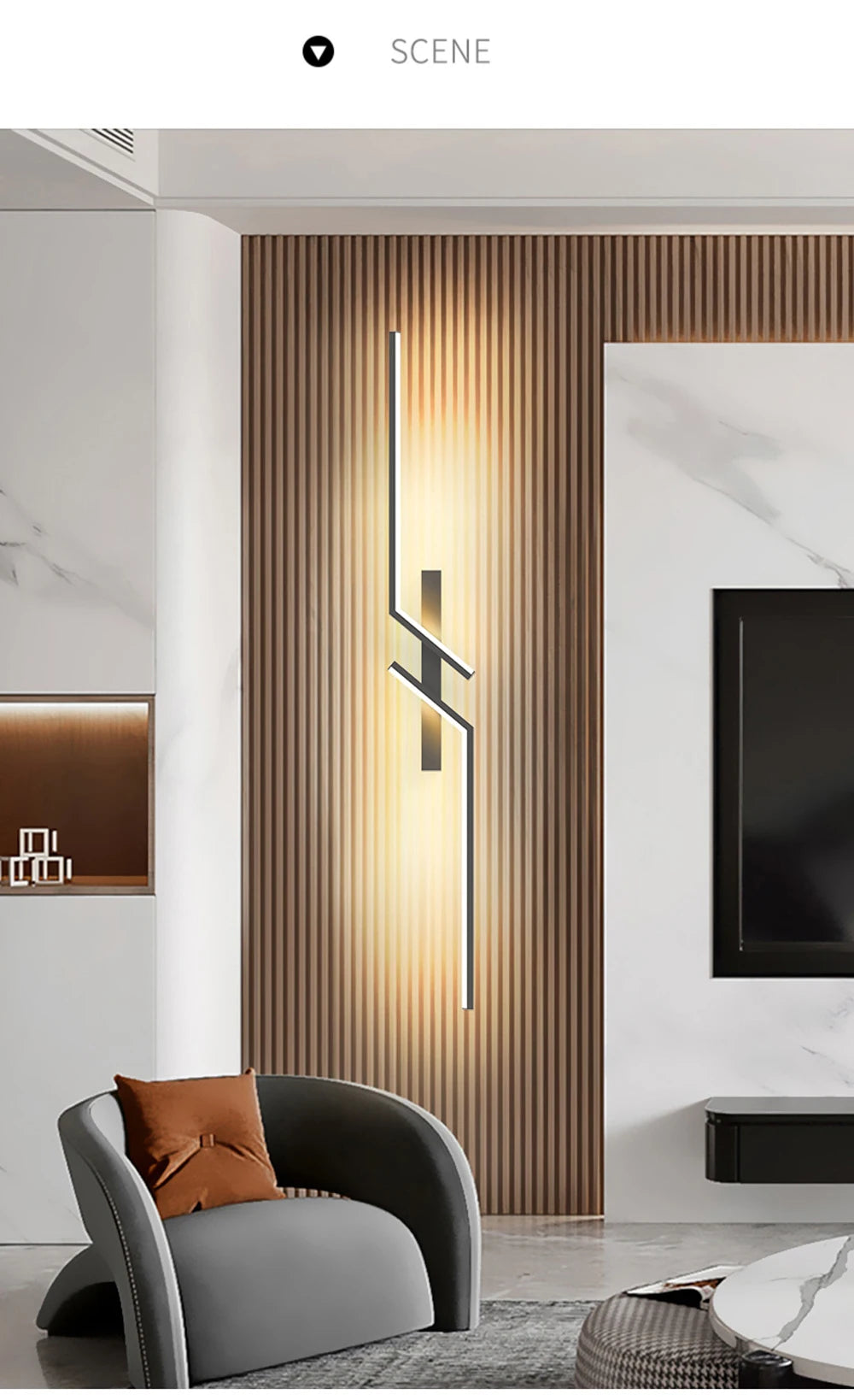 LED Wall Lamp Modern Minimalist Strip Wall Decor Lights