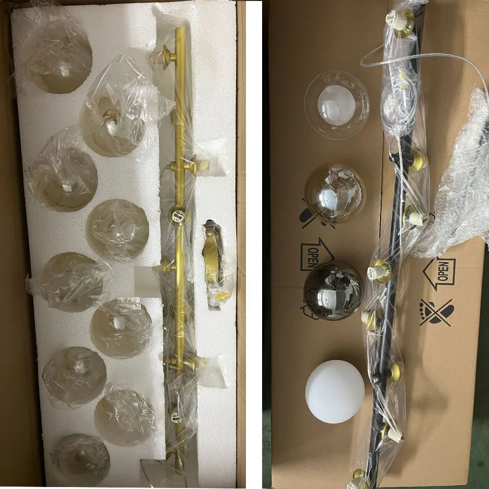 Glass Ball Linear Pendant