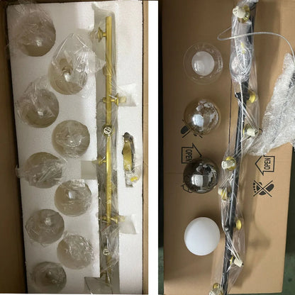 Glass Ball Linear Pendant