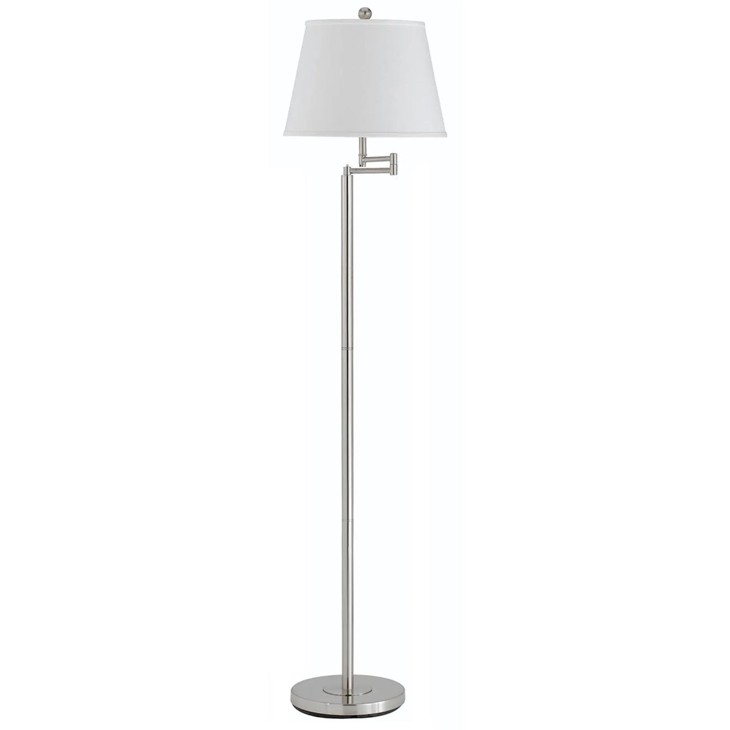 Nickel Swing Arm Floor Lamp