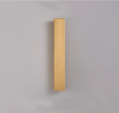 Gold Modern Long Wall Sconce for Bedroom & Hallway