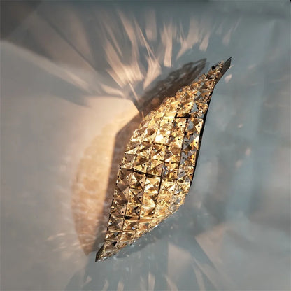 LuxGlow Modern Crystal LED Wall Sconce