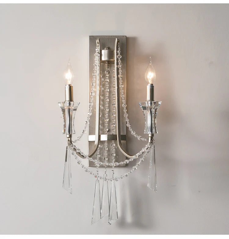 Nordic Crystal Wall Sconce - Modern Elegance