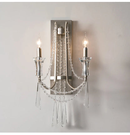 Nordic Crystal Wall Sconce - Modern Elegance