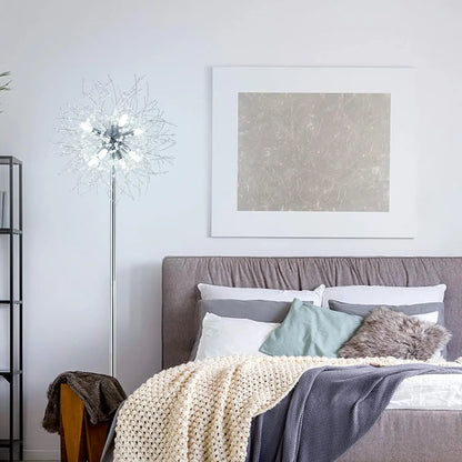 Modern Bedroom Crystal Floor Lamp