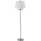 Nickel Four-Light Floor Lamp with Square Shade