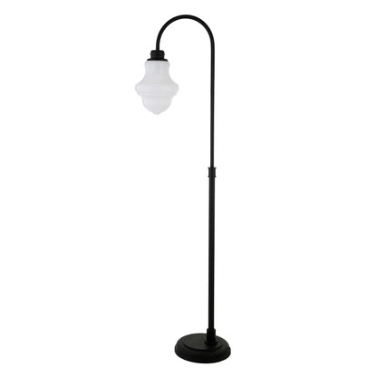 Black Arched LED Floor Lamp