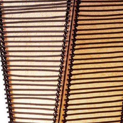 Brown & White Peacock Torchiere Lamp