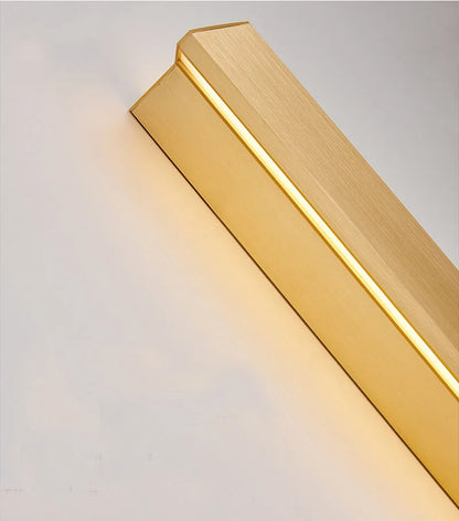 Gold Modern Long Wall Sconce for Bedroom & Hallway