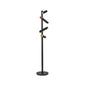 Modern Black Tree Floor Lamp with Cylinder Shades