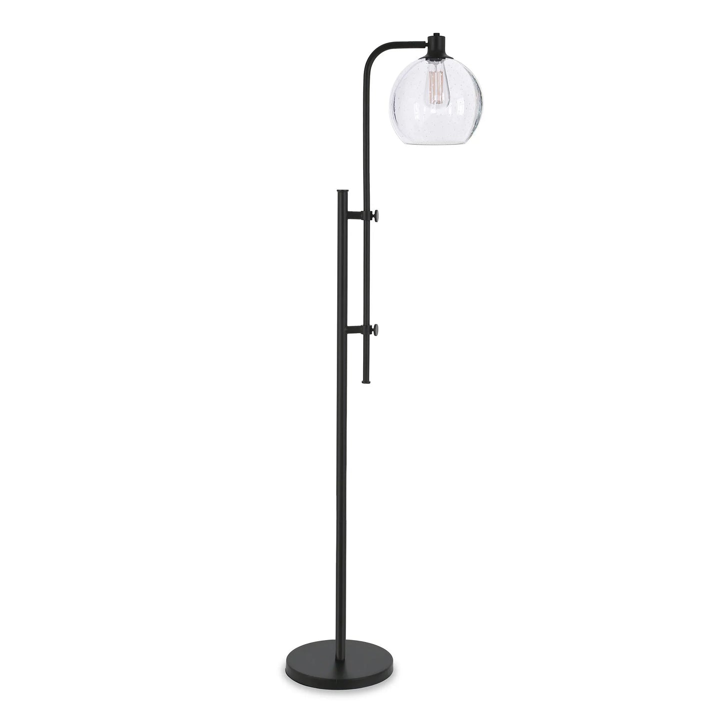 Black Adjustable Modern Reading Floor Lamp